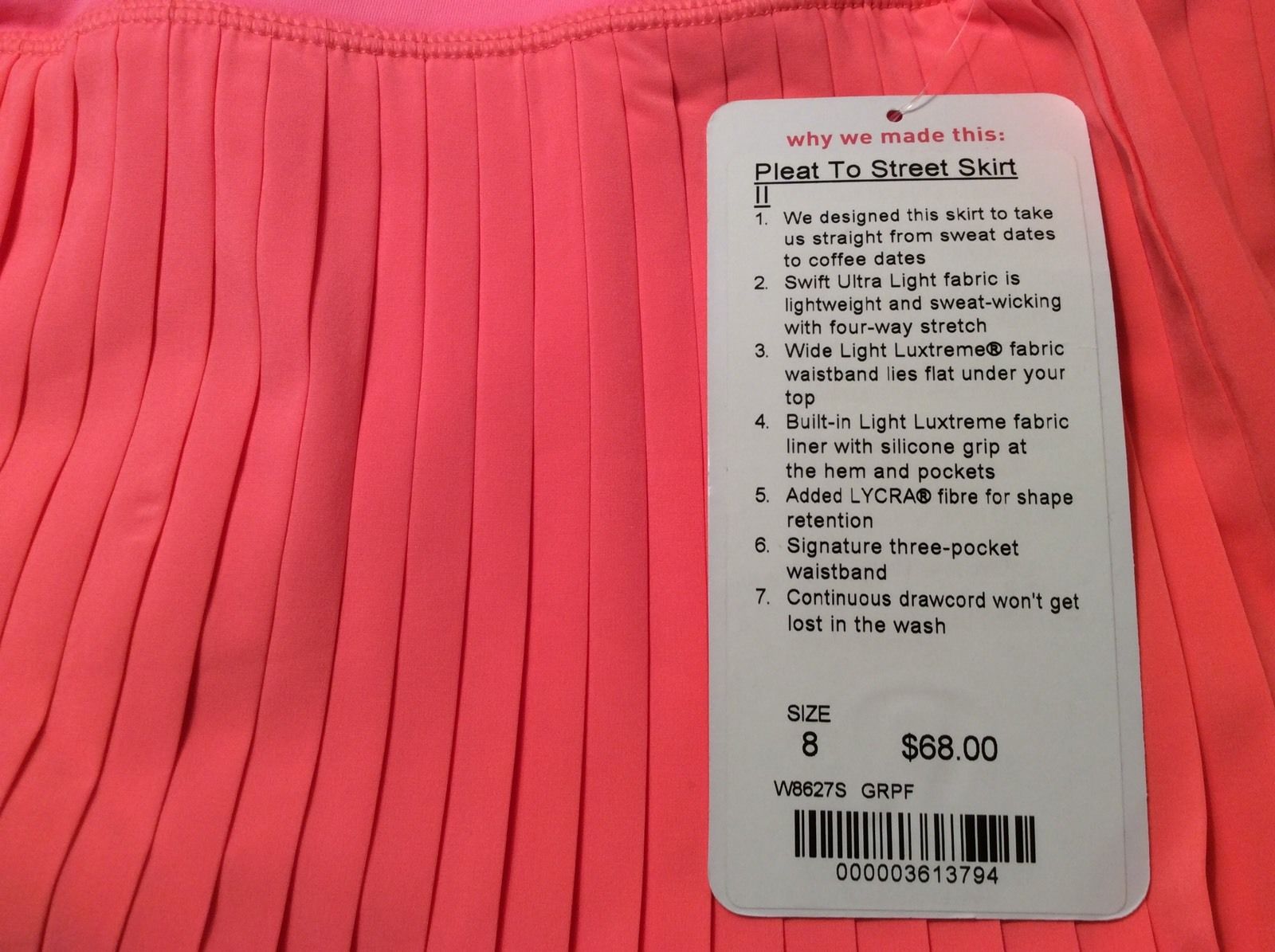 Lululemon Pleat To Street Skirt II - Black - lulu fanatics