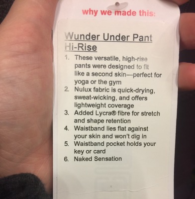 This is a kind reminder to check your clothes when wearing Nulu: inside tag  (another clothing item) damage to Nulu fabric : r/lululemon